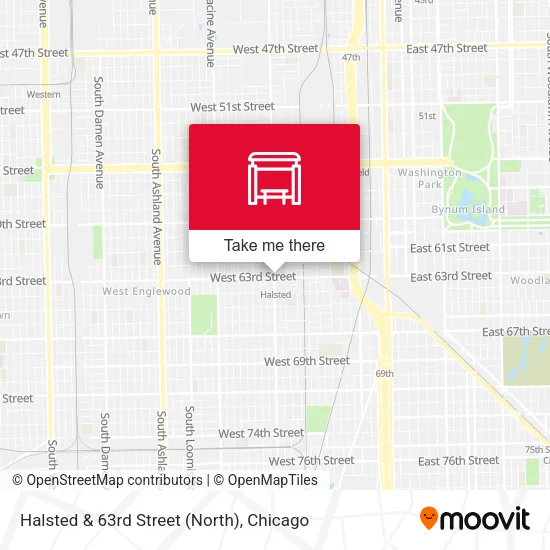 Halsted & 63rd Street (North) map