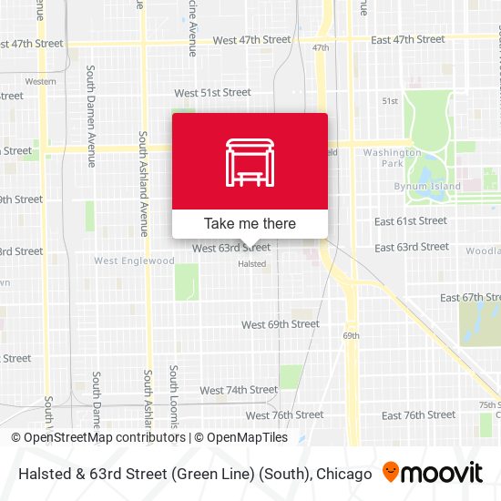 Halsted & 63rd Street (Green Line) (South) map