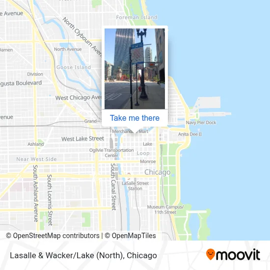 Lasalle & Wacker/Lake (North) map