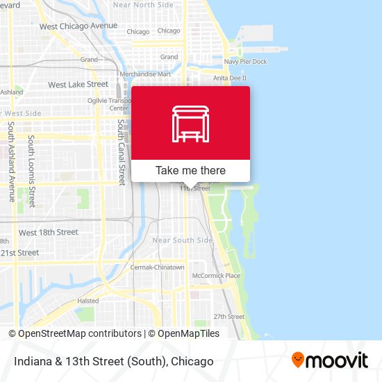 Mapa de Indiana & 13th Street (South)
