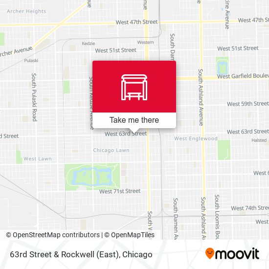 63rd Street & Rockwell (East) map