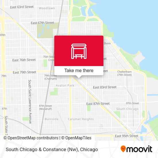 South Chicago & Constance (Nw) map