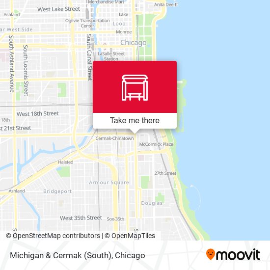 Mapa de Michigan & Cermak (South)