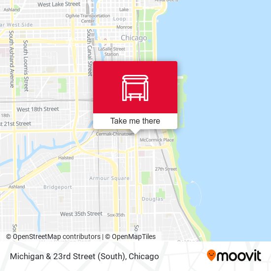 Michigan & 23rd Street (South) map