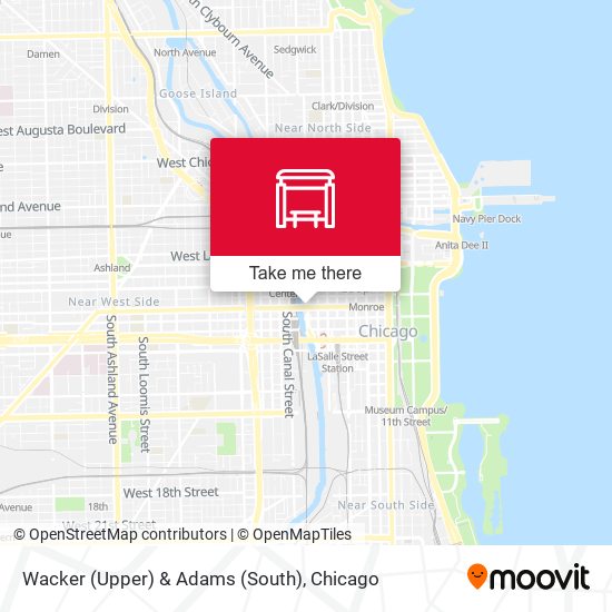 Wacker (Upper) & Adams (South) map