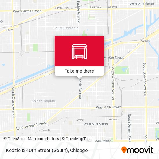 Kedzie & 40th Street (South) map