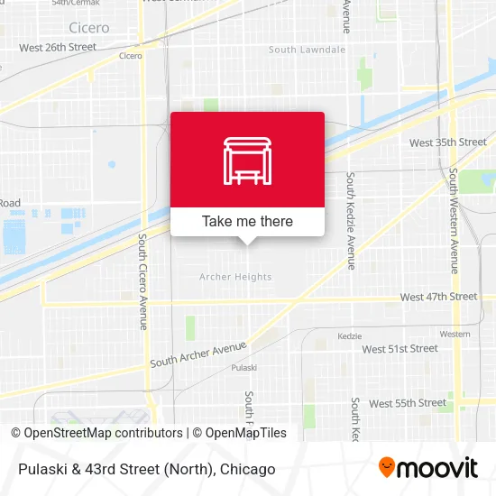 Pulaski & 43rd Street (North) map