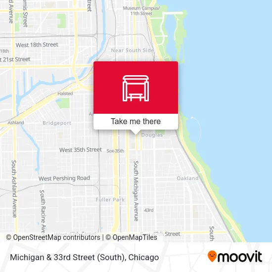 Michigan & 33rd Street (South) map