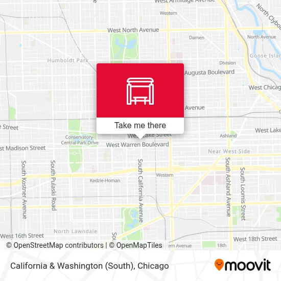 California & Washington (South) map