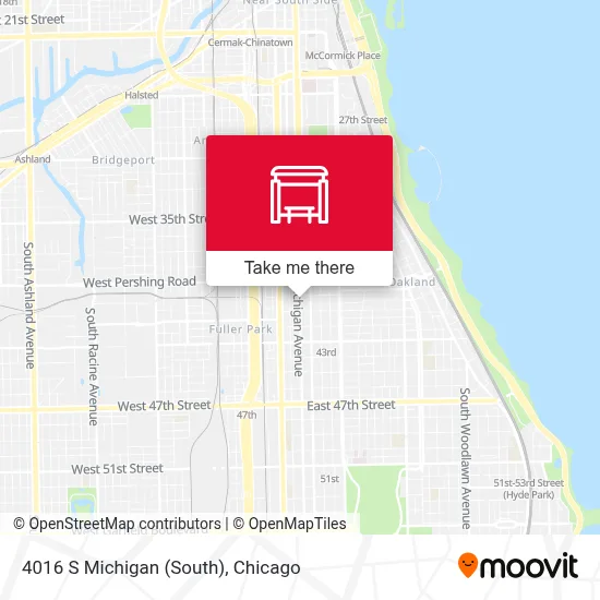 4016 S Michigan (South) map