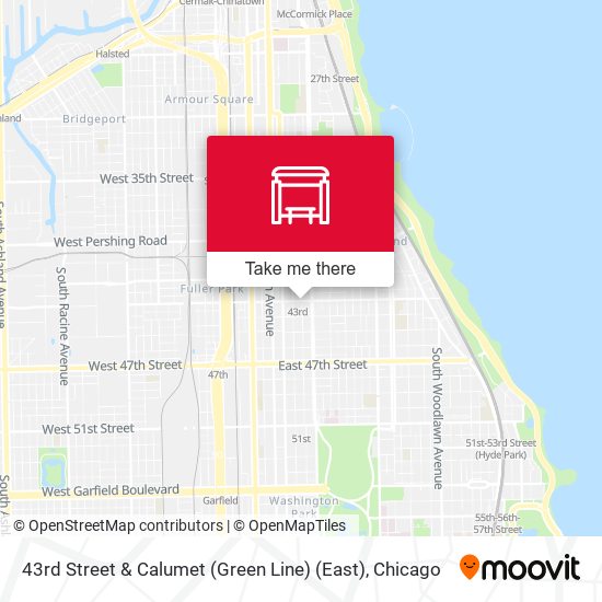 43rd Street & Calumet (Green Line) (East) map