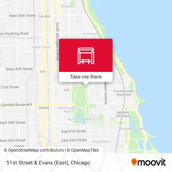 51st Street & Evans (East) map