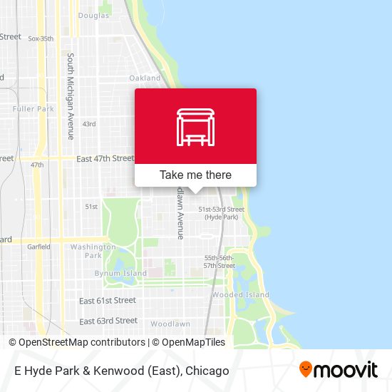 E Hyde Park & Kenwood (East) map