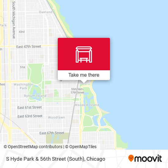 S Hyde Park & 56th Street (South) map