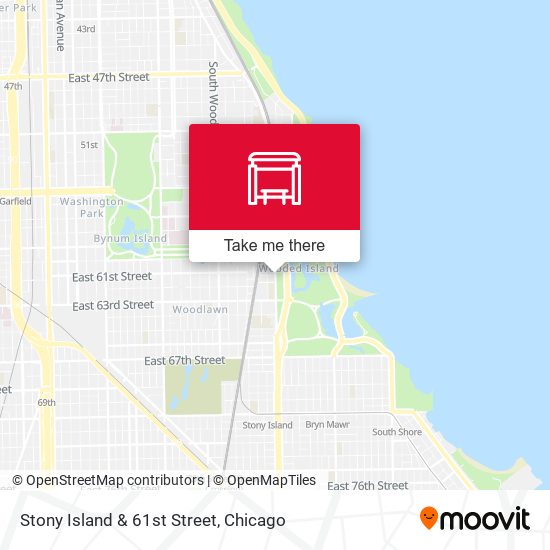 Stony Island & 61st Street (South) map