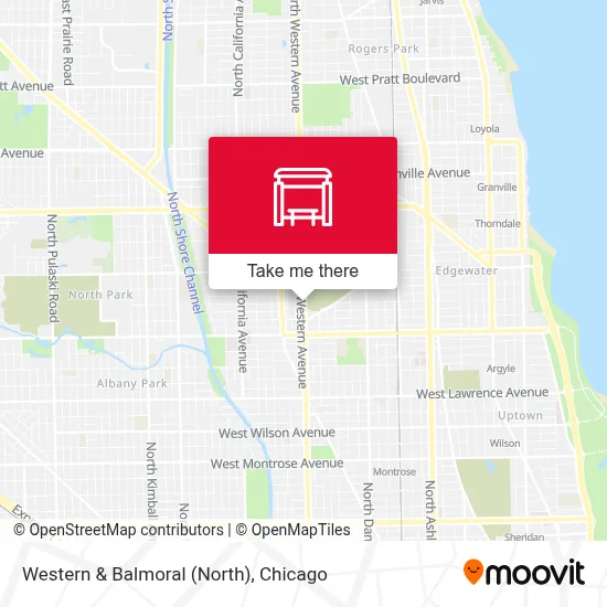 Western & Balmoral (North) map