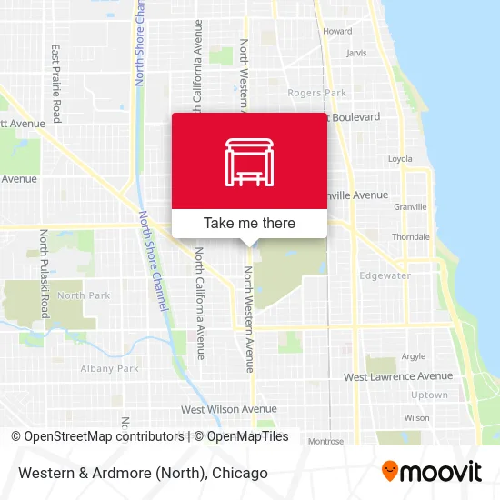 Western & Ardmore (North) map