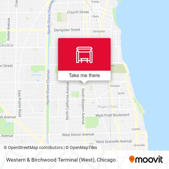 Mapa de Western & Birchwood Terminal