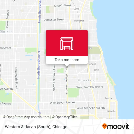 Western & Jarvis (South) map