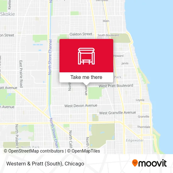 Western & Pratt (South) map