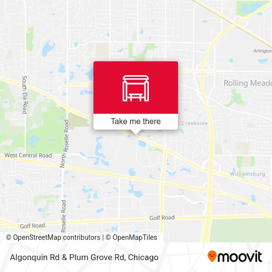Algonquin Rd & Plum Grove Rd map