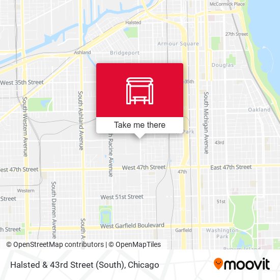 Halsted & 43rd Street (South) map