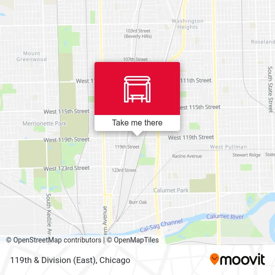 119th & Division (East) map