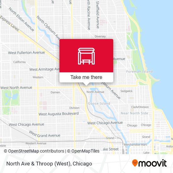 North Ave & Throop (West) map