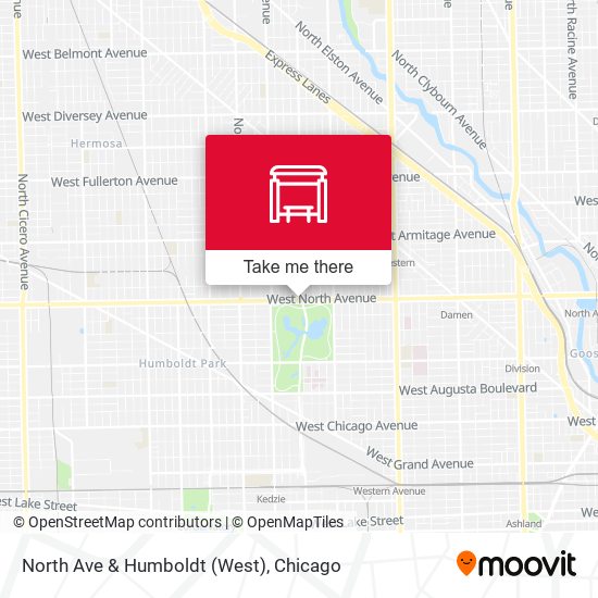 North Ave & Humboldt (West) map