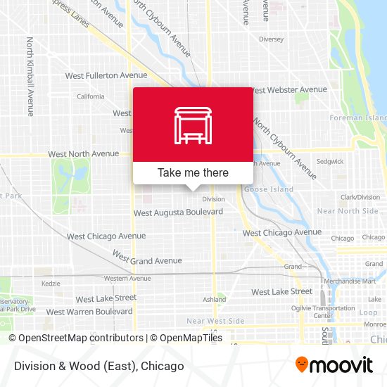 Division & Wood (East) map