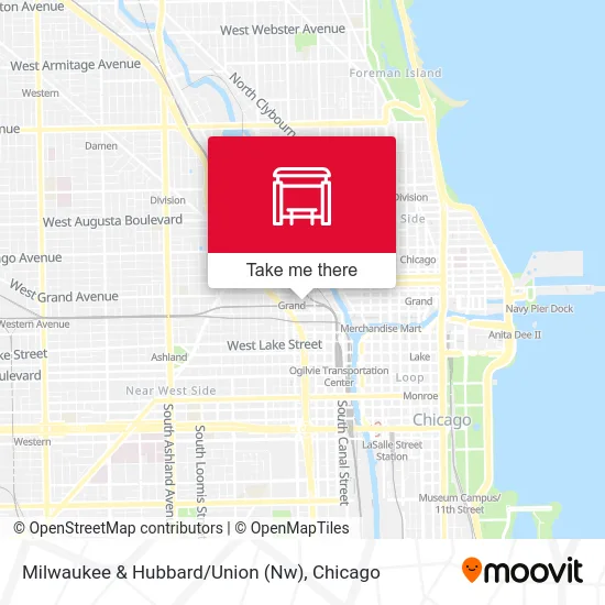 Milwaukee & Hubbard/Union (Nw) map