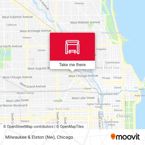 Milwaukee & Elston (Nw) map