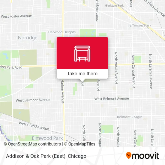 Addison & Oak Park (East) map