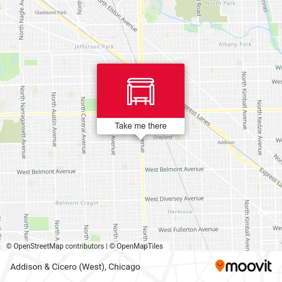 Addison & Cicero (West) map