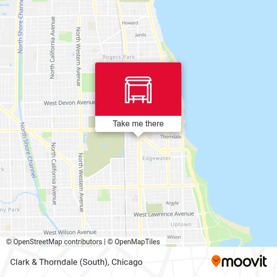 Clark & Thorndale (South) map