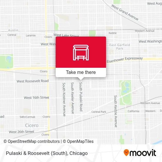 Pulaski & Roosevelt (South) map