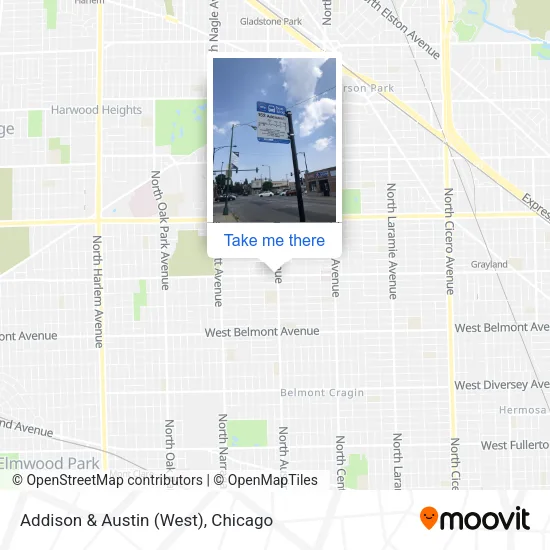 Addison & Austin (West) map