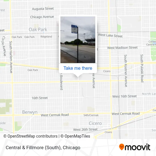 Central & Fillmore (South) map