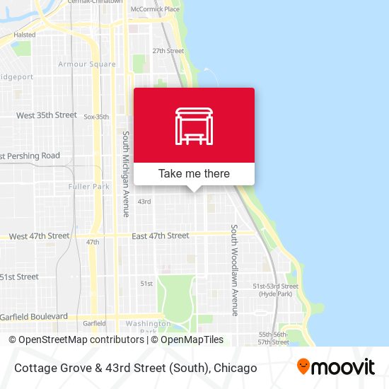 Mapa de Cottage Grove & 43rd Street (South)