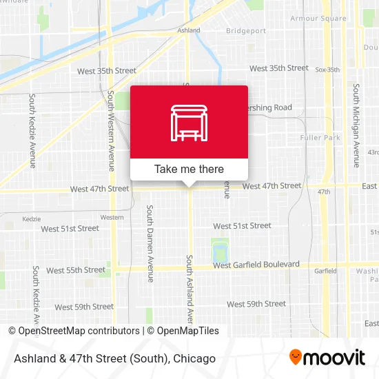 Ashland & 47th Street (South) map