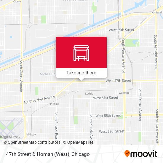 47th Street & Homan (West) map