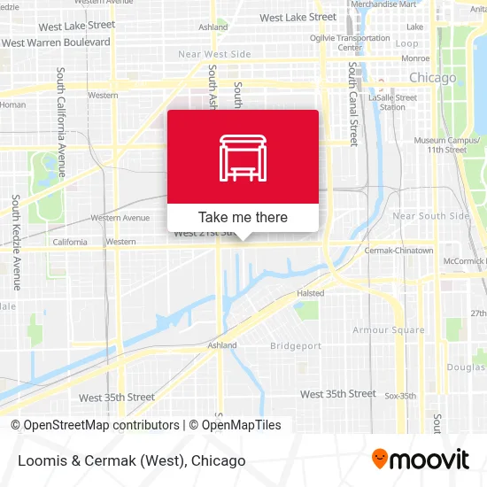 Loomis & Cermak (West) map