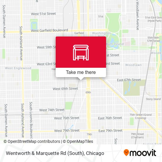 Wentworth & Marquette Rd (South) map