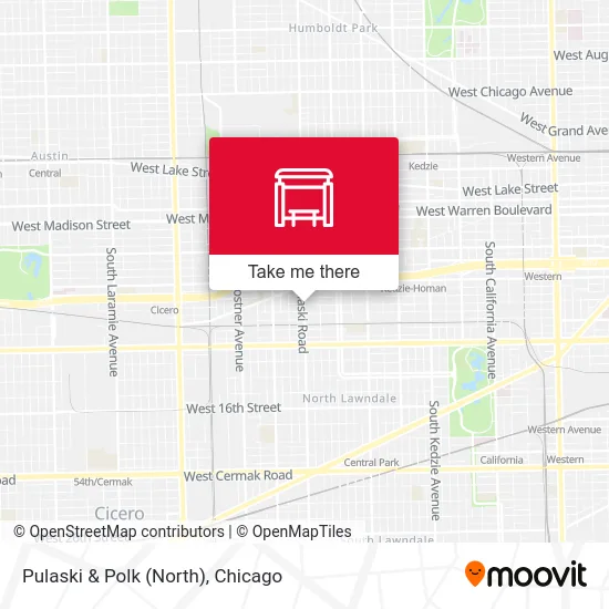Pulaski & Polk (North) map