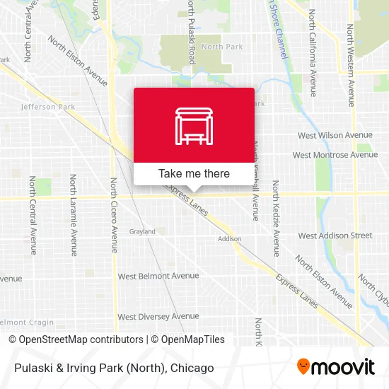 Pulaski & Irving Park (North) map