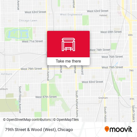 79th Street & Wood (West) map