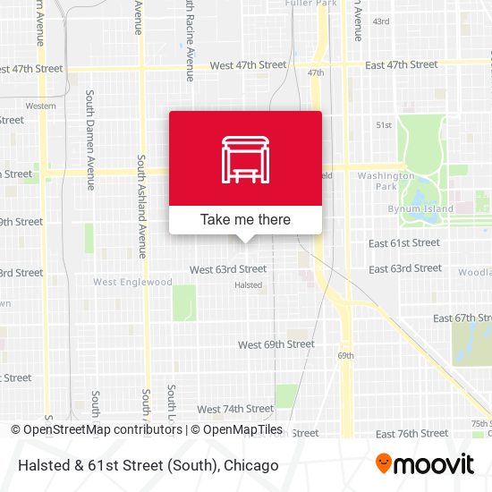 Halsted & 61st Street (South) map