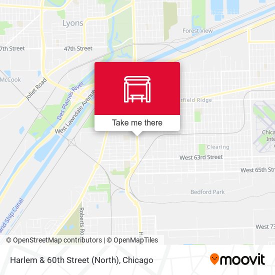 Harlem & 60th Street (North) map