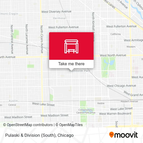 Pulaski & Division (South) map