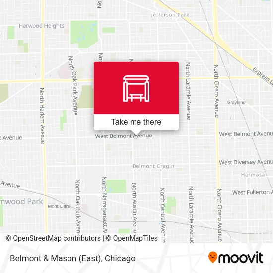 Belmont & Mason (East) map